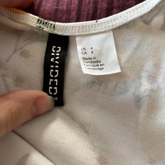 HM White Lemon Print Dress - Picture 4 of 4